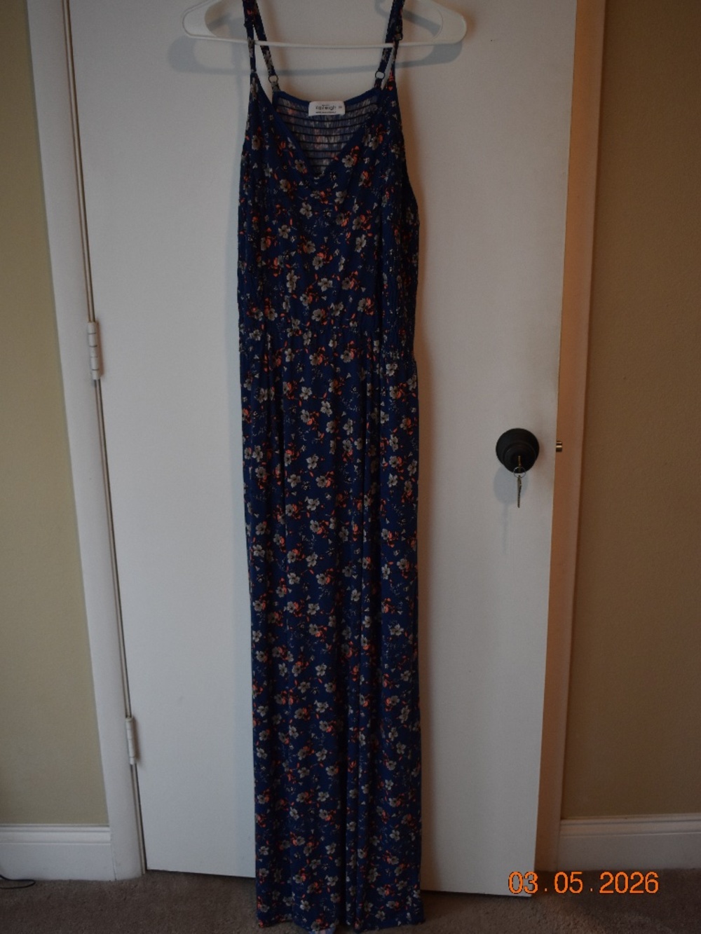 Kaileigh Blue Floral Dress – Size XL